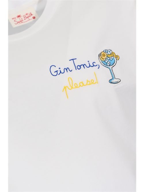 T-shirt Portofino in jersey con ricamo Gin Tonic Please Mc2 Saint Barth | POT000104462L